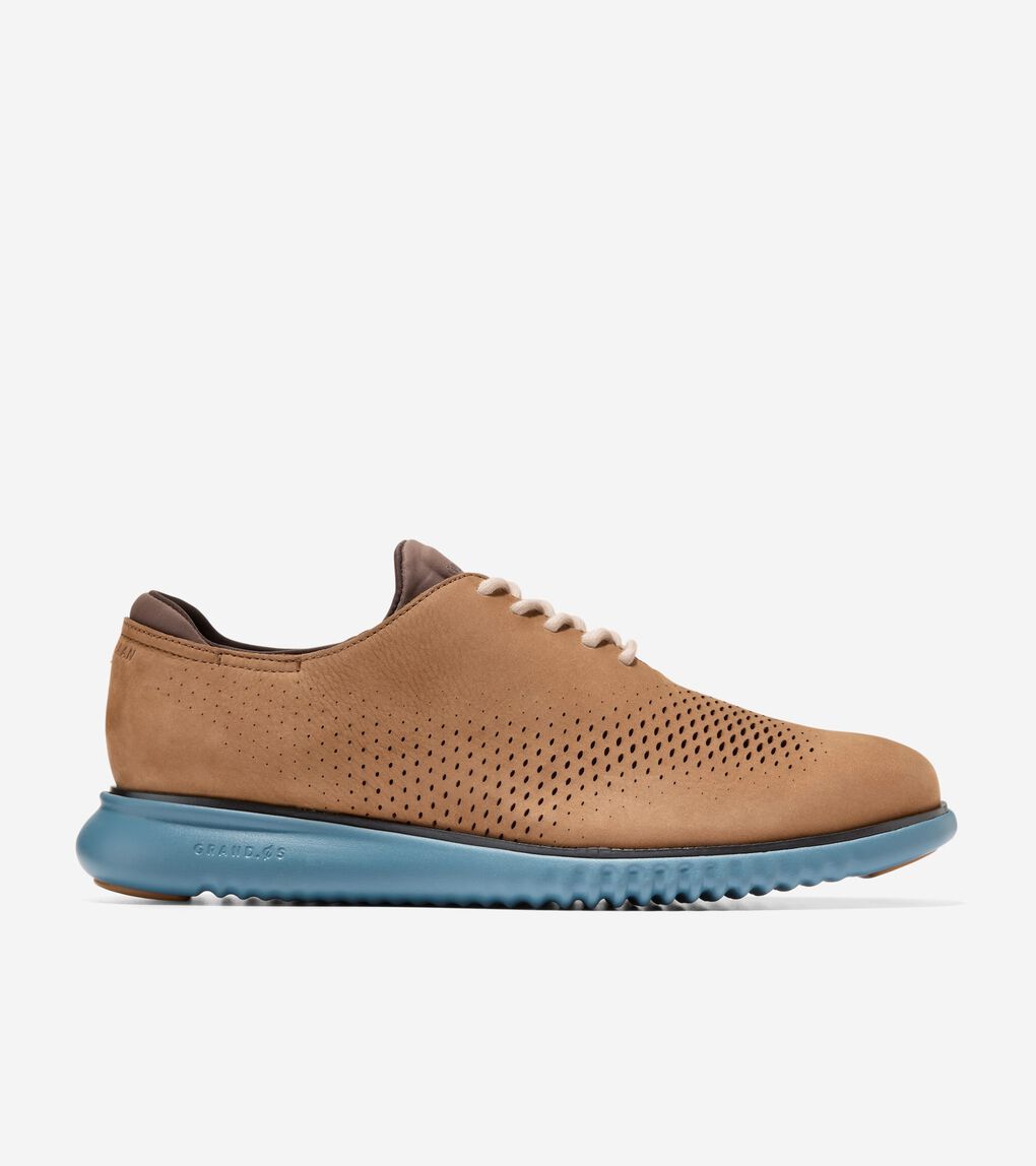 Men's 2.ZERØGRAND Lined Laser Wingtip Oxford 